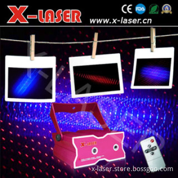 Mini One-Dimensional Red& Blue with Tunnel Laser Light